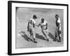 White Sox Player Nellie Fox at Home Plate, Shaking Hands with Minnie Minoso During Game-Francis Miller-Framed Premium Photographic Print