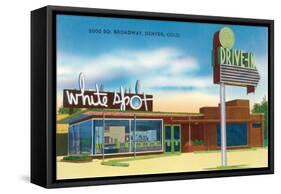 White Spot Drive-In, Denver, Colorado-null-Framed Stretched Canvas