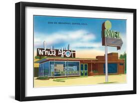 White Spot Drive-In, Denver, Colorado-null-Framed Art Print