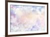 White Spring Blossoms Pattern 02-LightBoxJournal-Framed Giclee Print