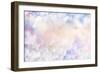 White Spring Blossoms Pattern 02-LightBoxJournal-Framed Giclee Print