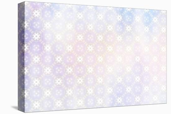 White Spring Blossoms Pattern 03-LightBoxJournal-Stretched Canvas