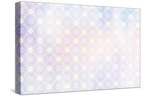 White Spring Blossoms Pattern 03-LightBoxJournal-Stretched Canvas