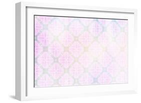 White Spring Blossoms Pattern 04-LightBoxJournal-Framed Giclee Print