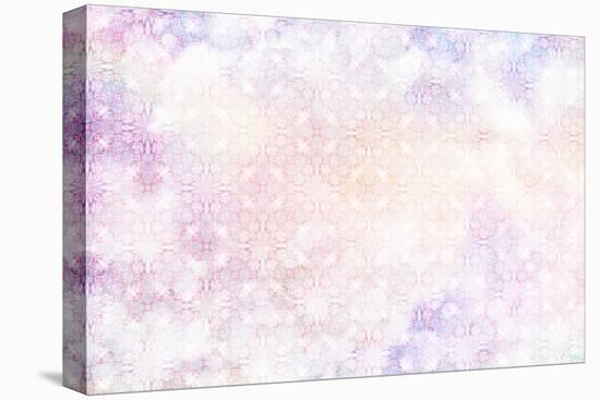 White Spring Blossoms Pattern 05-LightBoxJournal-Stretched Canvas