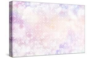 White Spring Blossoms Pattern 05-LightBoxJournal-Stretched Canvas