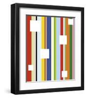 White Square on Stripe-Dan Bleier-Framed Giclee Print