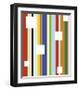 White Square on Stripe-Dan Bleier-Framed Giclee Print