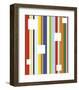 White Square on Stripe-Dan Bleier-Framed Art Print