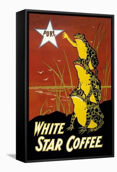 White Star Coffee-U.S. Printing Co-Framed Stretched Canvas