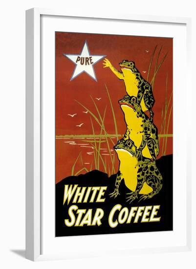 White Star Coffee-U.S. Printing Co-Framed Art Print