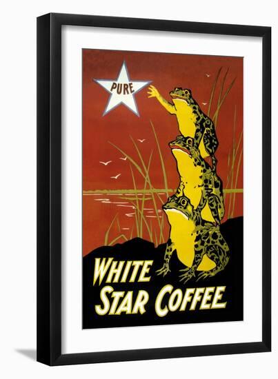 White Star Coffee-U.S. Printing Co-Framed Art Print