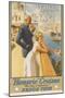 White Star Line Homeric Cruise the Ship of Splendour Travel Poster-null-Mounted Giclee Print