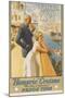 White Star Line Homeric Cruise the Ship of Splendour Travel Poster-null-Mounted Giclee Print