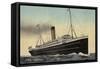 White Star Line Liner RMS Megantic-null-Framed Stretched Canvas