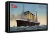 White Star Line Liner RMS Olympic-null-Framed Stretched Canvas