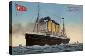 White Star Line Liner RMS Olympic-null-Stretched Canvas