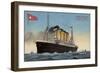 White Star Line Liner RMS Olympic-null-Framed Premium Giclee Print