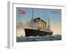 White Star Line Liner RMS Olympic-null-Framed Premium Giclee Print