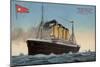 White Star Line Liner RMS Olympic-null-Mounted Premium Giclee Print