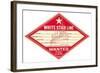 White Star Line Luggage Tag-null-Framed Art Print