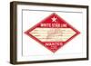 White Star Line Luggage Tag-null-Framed Art Print