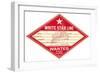 White Star Line Luggage Tag-null-Framed Art Print