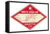 White Star Line Luggage Tag-null-Framed Stretched Canvas