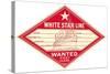 White Star Line Luggage Tag-null-Stretched Canvas