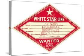 White Star Line Luggage Tag-null-Stretched Canvas