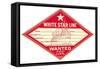 White Star Line Luggage Tag-null-Framed Stretched Canvas