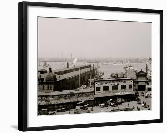 White Star Line Piers, New York-null-Framed Photo