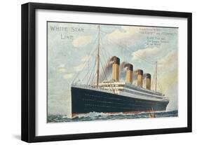 White Star Line postcard-null-Framed Art Print