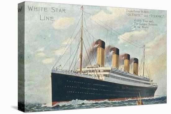 White Star Line postcard-null-Stretched Canvas