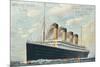 White Star Line postcard-null-Mounted Art Print