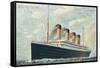 White Star Line postcard-null-Framed Stretched Canvas