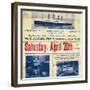 White Star Line poster to promote the Titanics return trip from New York, 1912-null-Framed Giclee Print