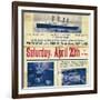 White Star Line poster to promote the Titanics return trip from New York, 1912-null-Framed Giclee Print