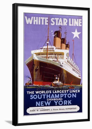 White Star Line Poster-null-Framed Photographic Print