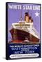 White Star Line Poster-null-Framed Stretched Canvas