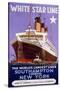 White Star Line Poster-null-Stretched Canvas