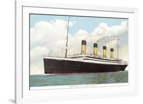 White Star Line, RMS Titanic-null-Framed Art Print