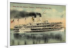 White Star Line, Steamer Tashmoo, Detroit, Port Huron-null-Framed Giclee Print