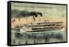 White Star Line, Steamer Tashmoo, Detroit, Port Huron-null-Framed Stretched Canvas