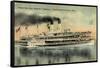 White Star Line, Steamer Tashmoo, Detroit, Port Huron-null-Framed Stretched Canvas
