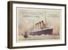 White Star Line. Titanic and Olympic, C. 1910-null-Framed Giclee Print