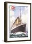 White Star Line Titanic-null-Framed Art Print