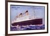 White Star Line, Twin Screw, R.M.S. Homeric-null-Framed Giclee Print