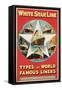 'White Star Line - Types of World Famous Liners'-null-Framed Stretched Canvas