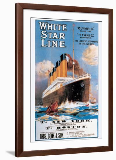 White Star Line-null-Framed Premium Giclee Print